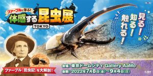 7月8日より開催!「ファーブル学ぶ!体感する昆虫展TOKYO」で『昆虫記』の世界を体感