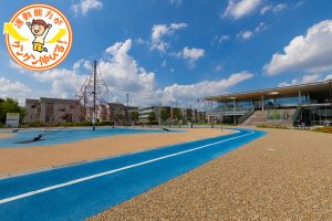 巨大なザイルクライミングも!健都レールサイド公園(吹田市)で楽しく運動&健康づくり