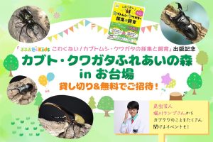 募集終了【貸切ご招待！】「カブト・クワガタ ふれあいの森 in お台場 2023 with 甲虫王者ムシキング」に読者限定ご招待！堀川ランプさんの質問会も