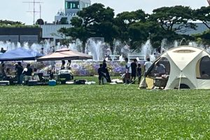 横須賀・うみかぜ公園は水遊びやバーベキューが無料!遊具や芝すべり、釣りも楽しみ