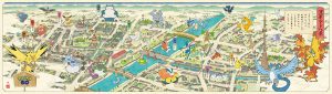 東京・浅草六区ブロードウェイで「『ポケモン GO』 浅草ルート八景」を開催中 浅草エリアを浮世絵風ポケモンがジャック!