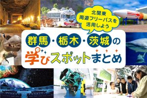 夏休みにおすすめ！群馬・栃木・茨城の学びスポットまとめ　お得な「北関東周遊フリーパス」と優待特典もチェック