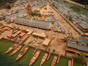 国立歴史民俗博物館（千葉県佐倉市）実物大のナウマンゾウ模型は迫力満点