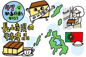 長崎県の特産品おもしろ雑学|カステラは実は和菓子なんです!