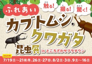 埼玉・ところざわサクラタウンで「ふれあいカブトムシ・クワガタ昆虫展」開催 約160匹とふれあえる大型虫小屋が登場