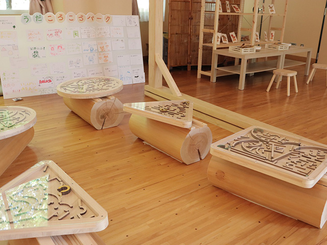 宇陀市内の中学生たちが作った遊具/平成榛原こどものもり公園(奈良県宇陀市)