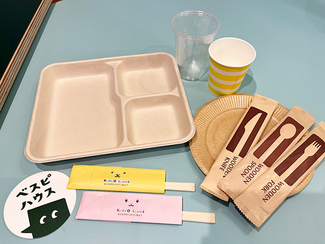 備え付けのカトラリー│宿泊レポ/べスピハウス(東京都/杉並区)