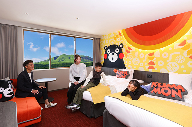 くまモンコラボルーム「くまモンツイン」/亀の井ホテル 阿蘇 パークリゾート(熊本県/阿蘇市)