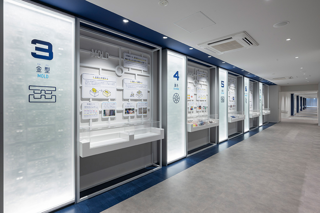 プラモデル製造工程の解説/BHC PDII MUSEUM(バンダイホビーセンター ピーディーツーミュージアム)(静岡県/静岡市)