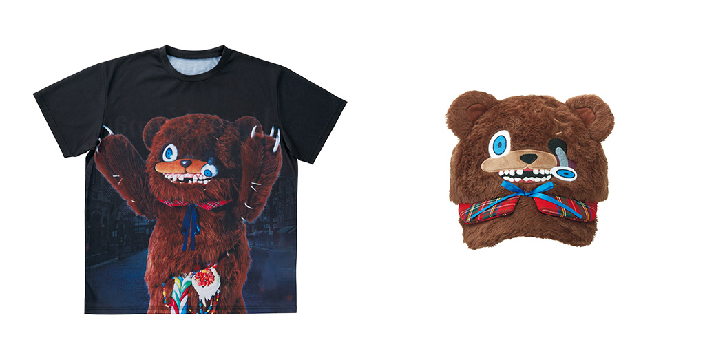 「ハミクマ」のTシャツとキャップ│ハハハ! ハロウィーン・パーティ/ユニバーサル・スタジオ・ジャパン(大阪府/大阪市)