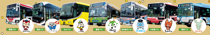 バスとマスコットキャラクター/バスまつり2025 in大井競馬場(東京都/品川区)