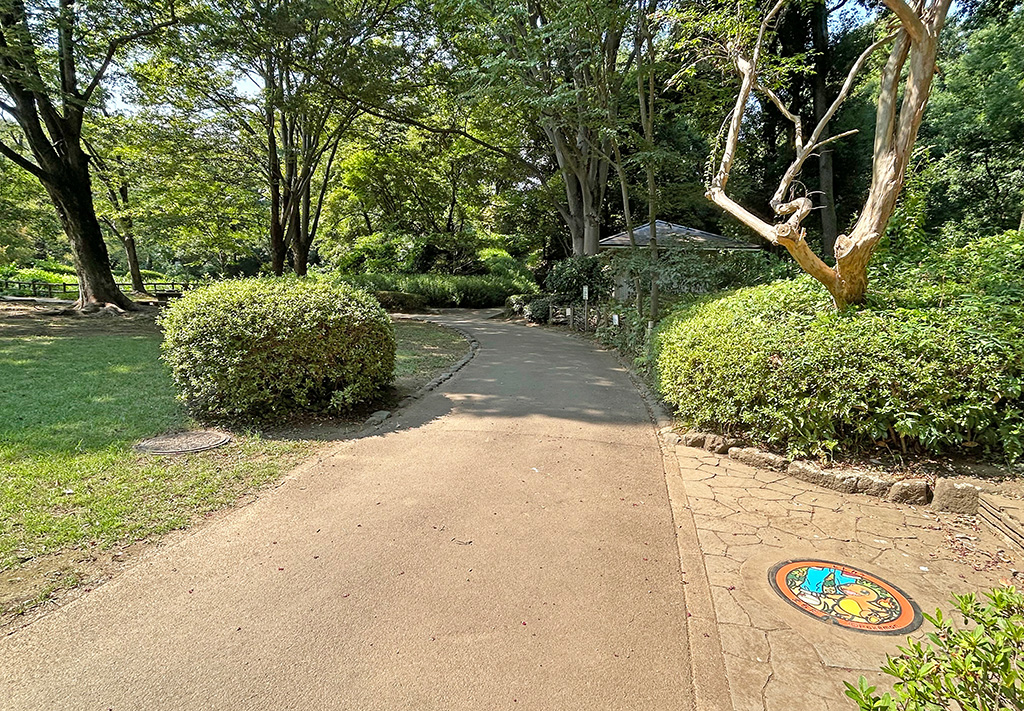 芹ヶ谷公園 警備員室奥(東京都/町田市)にあるポケふた「ヒトカゲ」