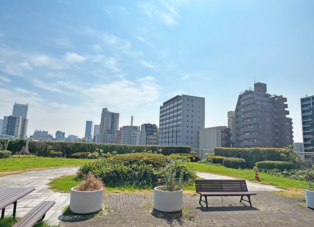 屋上庭園/淑徳巣鴨中学校(東京都/豊島区)