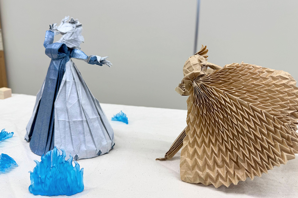 「開成祭」:折り紙研究部による作品/開成中学(東京都/荒川区)