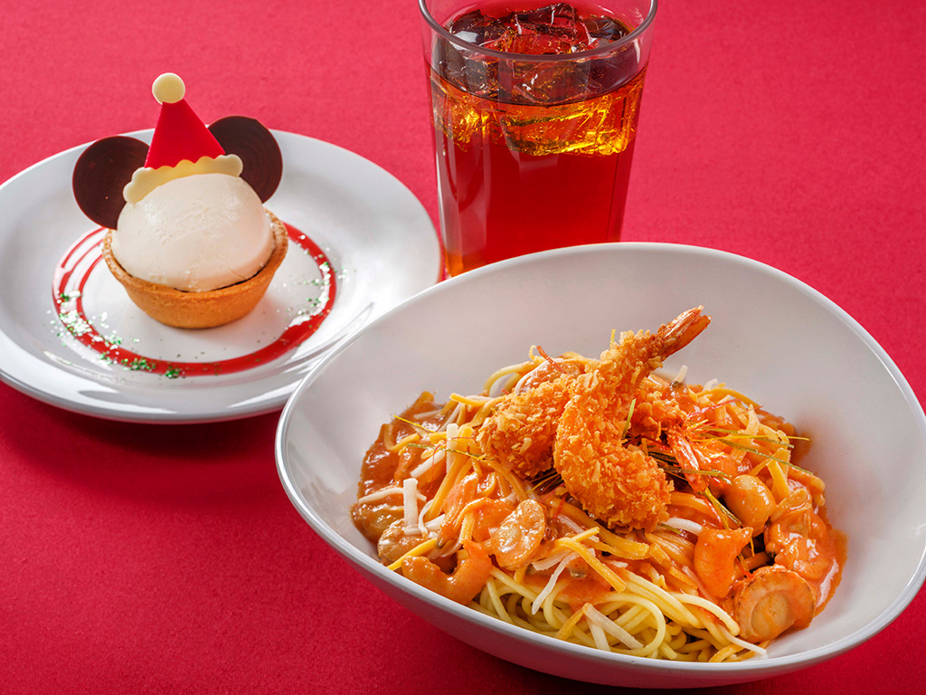 スペシャルパスタセット 2180円/ディズニー・クリスマス(千葉県/浦安市)