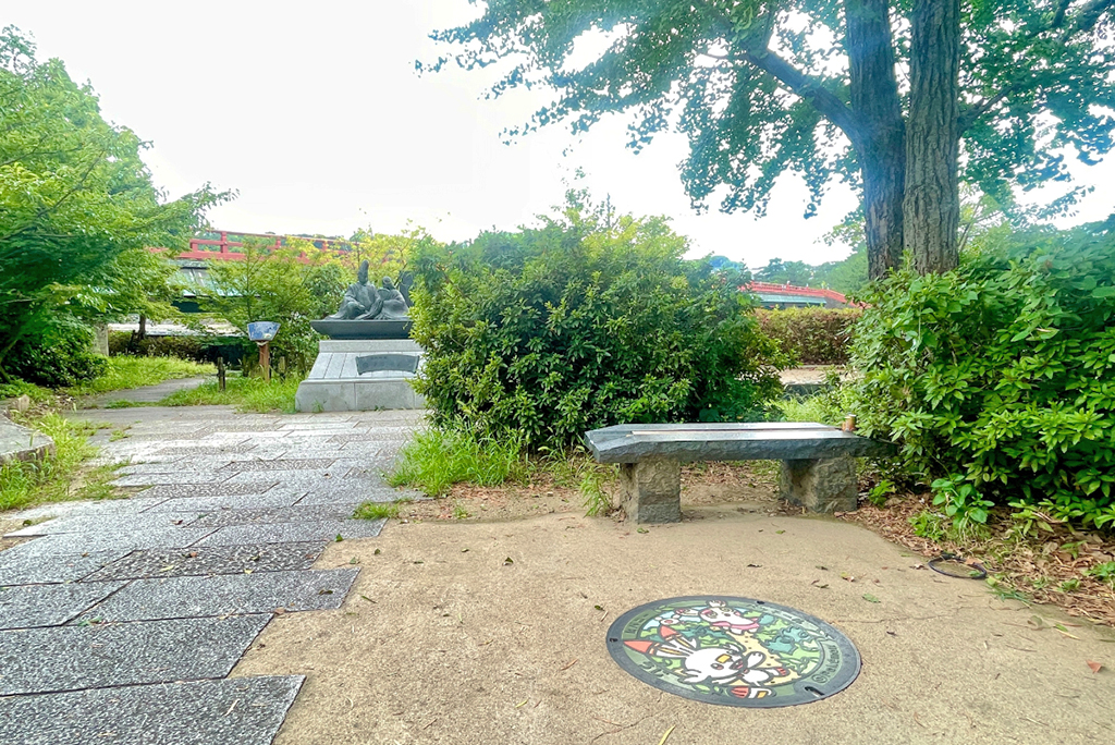 宇治川朝霧橋・東側のポケふた「ヒバニー」と「パッチール」がある場所(京都府/宇治市)