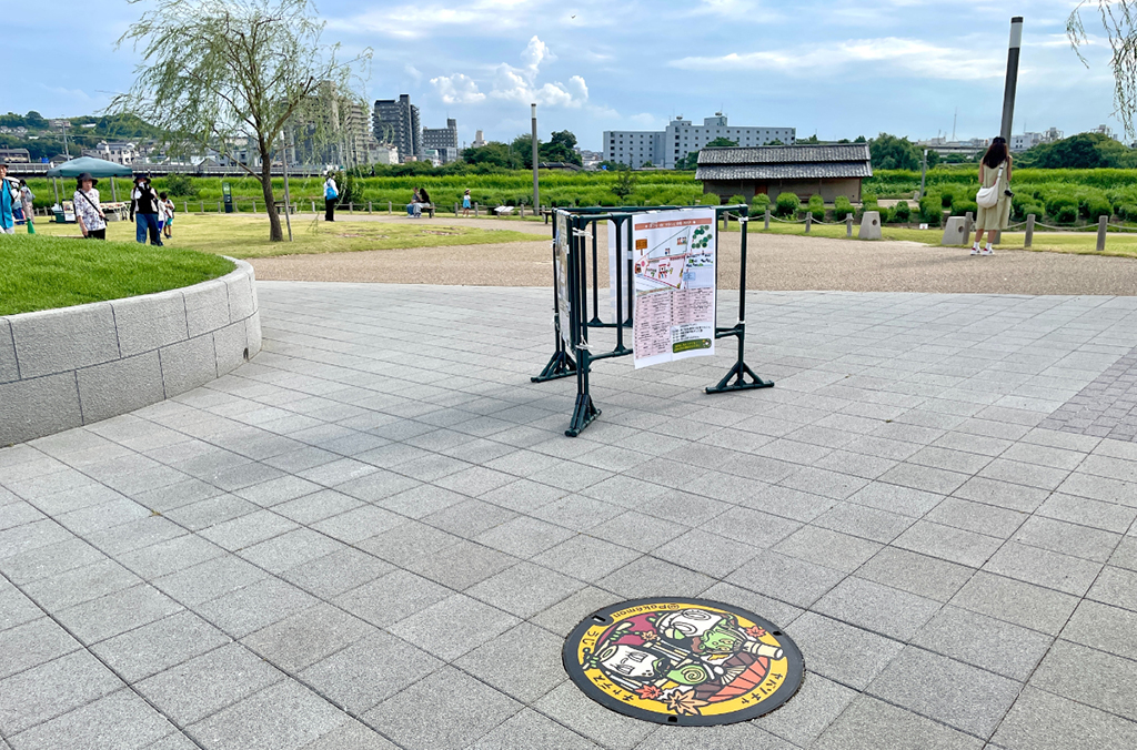 お茶と宇治のまち歴史公園のポケふた「チャデス」と「ヤバソチャ」がある場所(京都府/宇治市)