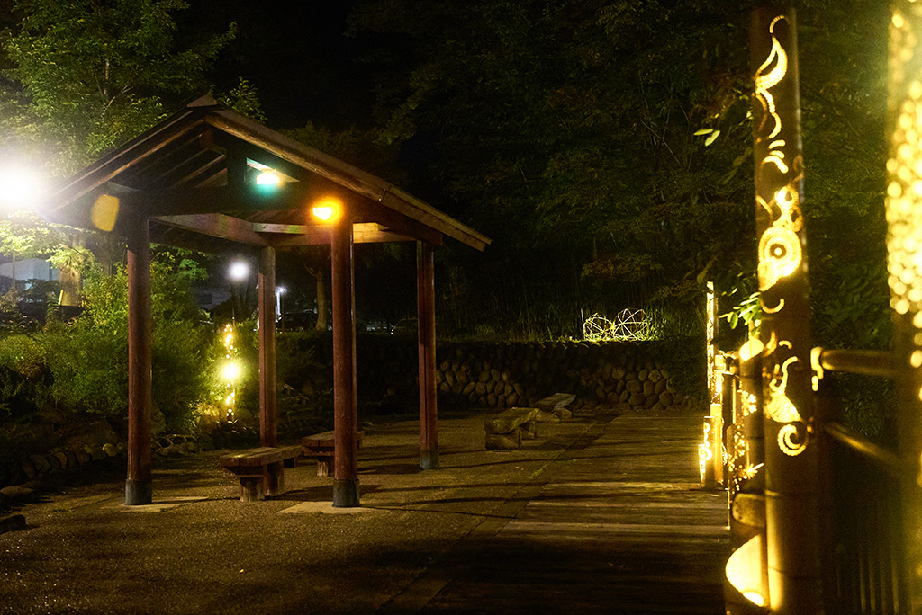 「光の温泉公園」/水と光のナイトガーデン2025(MINAKAMI LIGHT FESTIVAL 2025)(群馬県/みなかみ町)