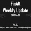 Vol. 03：FinAlt Weekly Update -直近1週間の仮想通貨市場動向を徹底解説-