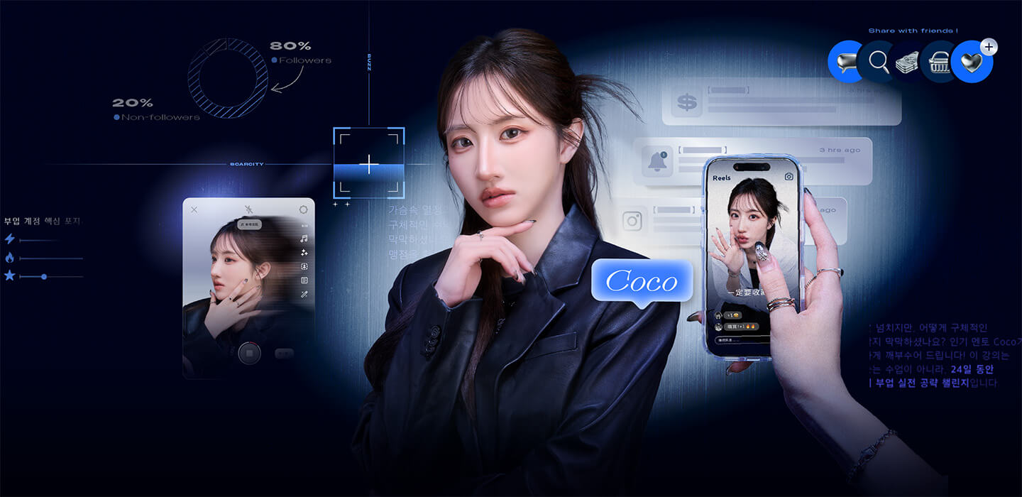 從選品攻略、轉單短影音限動到廠商門路，跟著團購女王 Coco 婉蓁，打造你的自媒體變現奇蹟！