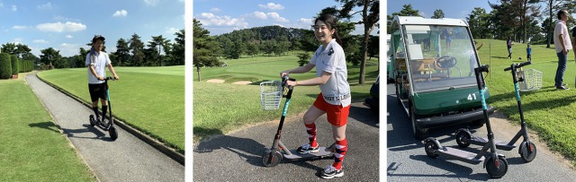国内初、ゴルフ場がLUUP電動キックボードを導入 栃木県「セブン