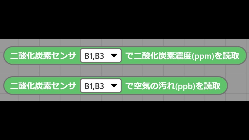 二酸化炭素センサで~を読み取り