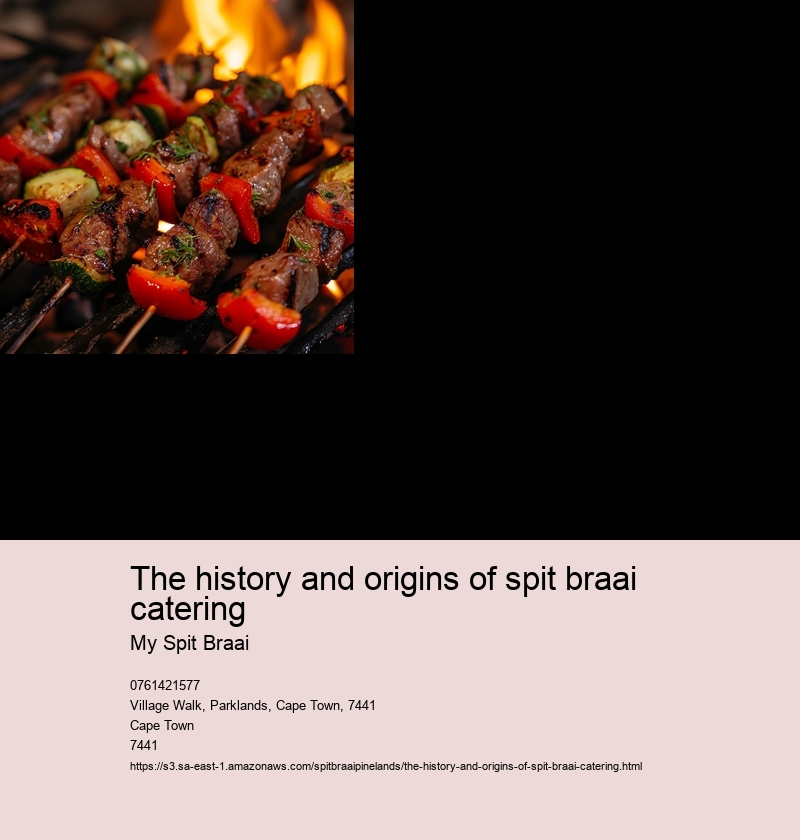 The history and origins of spit braai catering