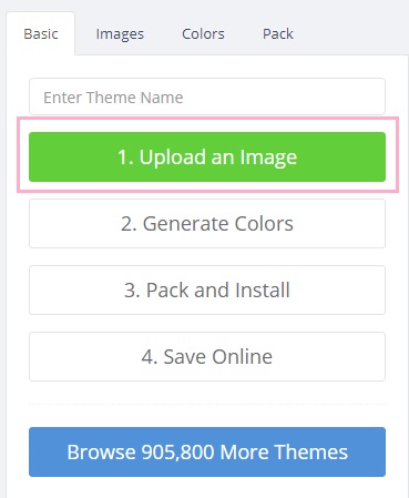 自作の画像をアップロードする