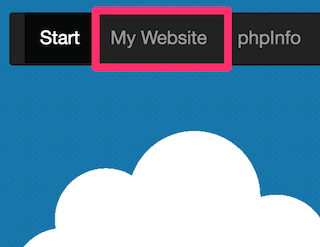 My WebSiteへのリンク