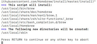 homebrewのインストール