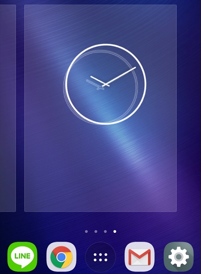 Androidのホーム画面にウィジェット配置する