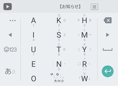 アルテ on MozcのGODAN配列
