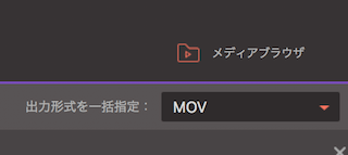 出力形式を一括指定