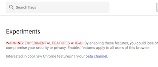 chrome://flags