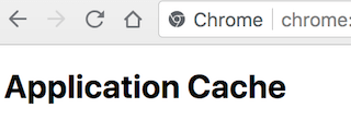 chrome://appcache-internals