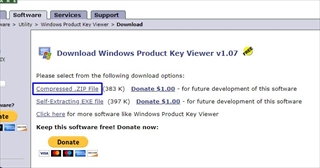 Windows Product Key Viewerのダウンロード