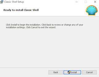 Classic Shellのインストーラー