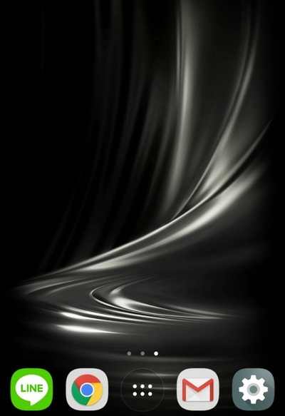 Androidの壁紙変更完了