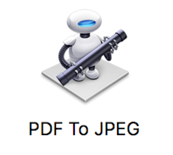 Automatorで作成したアプリケーション