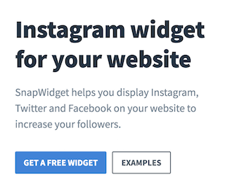 SnapWidgetのトップページ