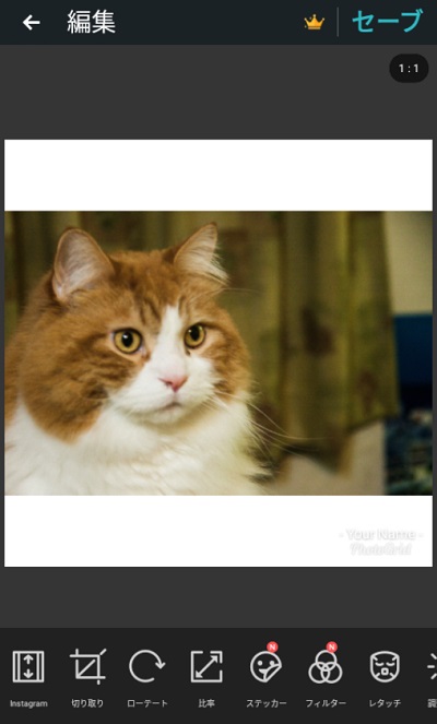 Photo Gridの写真編集