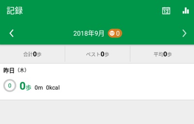 ウォーキングNAVITIME-ALKOO-の記録メニュー