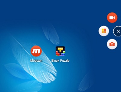 Mobizenスクリーンレコーダーのランチャー