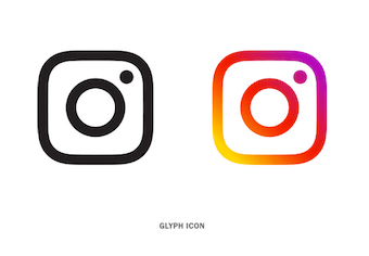 インスタグラムのロゴの種類「グリフ」