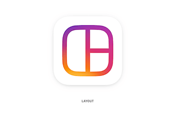 インスタグラムのロゴの種類「レイアウト」