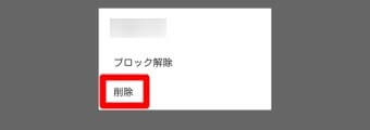 『ブロック解除』をタップ