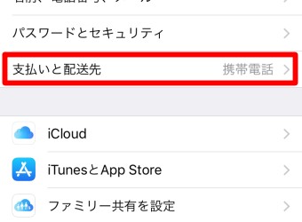 『支払いと配送先』