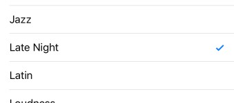 「Late Night」を選択