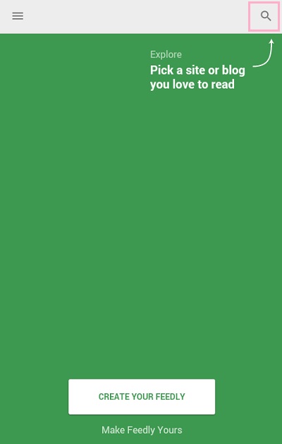 画面右上の検索ボタン