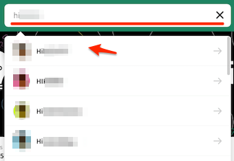 検索候補の表示